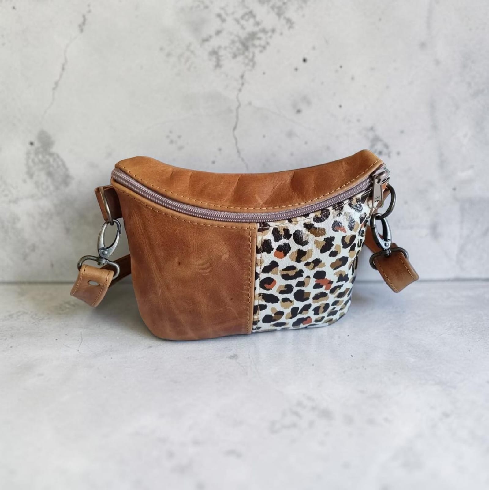Leopard Print Crossbody Bag