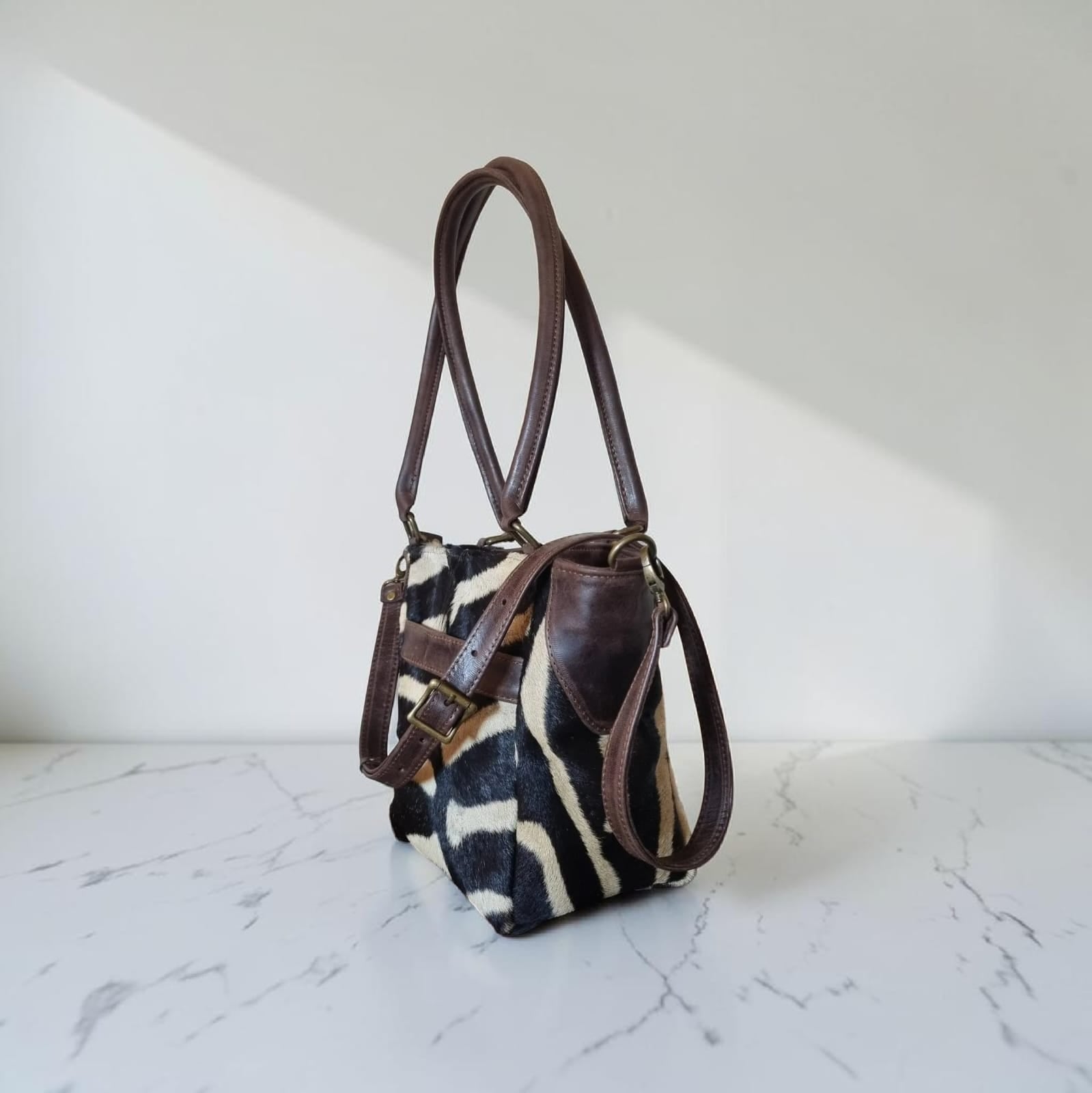 Zebra Hide Handbag