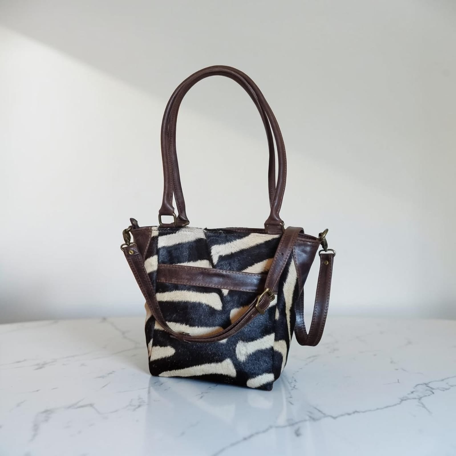 Zebra Hide Handbag